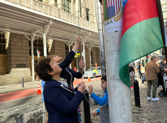 Nyu Yorkun məşhur parkında Azərbaycanın Dövlət Bayrağı ucaldılıb (FOTO)