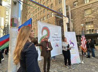 Nyu Yorkun məşhur parkında Azərbaycanın Dövlət Bayrağı ucaldılıb (FOTO)