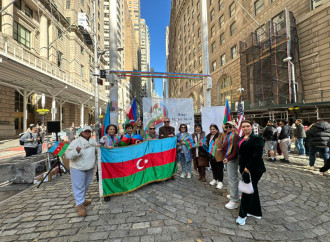 Nyu Yorkun məşhur parkında Azərbaycanın Dövlət Bayrağı ucaldılıb (FOTO)