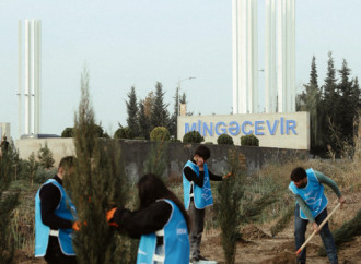 Heydər Əliyev Fondunun vitse-prezidenti Leyla Əliyeva Mingəçevirdə ekoloji aksiyalarda iştirak edib