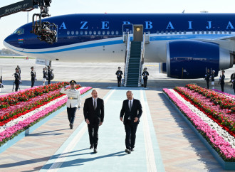 Prezident İlham Əliyev Özbəkistana səfərə gəlib