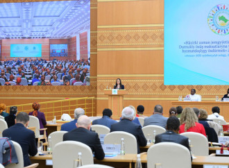 Heydər Əliyev Fondunun vitse-prezidenti Leyla Əliyeva Türkmənistanda beynəlxalq konfransda iştirak edib