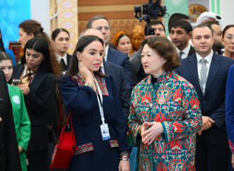 Heydər Əliyev Fondunun vitse-prezidenti Leyla Əliyeva Türkmənistanda beynəlxalq konfransda iştirak edib