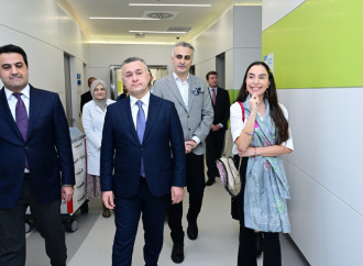 Heydər Əliyev Fondunun vitse-prezidenti Leyla Əliyeva Liv Bona Dea Hospitalında Sümük iliyi nəqli mərkəzinin açılış mərasimində iştirak edib