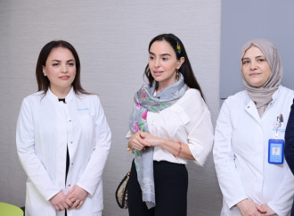 Heydər Əliyev Fondunun vitse-prezidenti Leyla Əliyeva Liv Bona Dea Hospitalında Sümük iliyi nəqli mərkəzinin açılış mərasimində iştirak edib