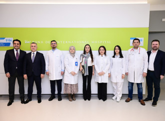 Heydər Əliyev Fondunun vitse-prezidenti Leyla Əliyeva Liv Bona Dea Hospitalında Sümük iliyi nəqli mərkəzinin açılış mərasimində iştirak edib