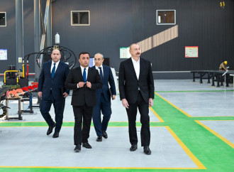 Prezident İlham Əliyev Ağdamda metal elektrik dirəklərinin istehsalı müəssisəsinin açılışında iştirak edib
