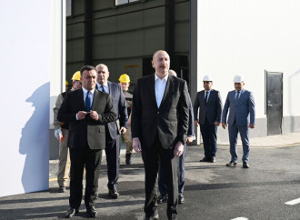 Prezident İlham Əliyev Ağdamda metal elektrik dirəklərinin istehsalı müəssisəsinin açılışında iştirak edib