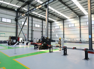 Prezident İlham Əliyev Ağdamda metal elektrik dirəklərinin istehsalı müəssisəsinin açılışında iştirak edib