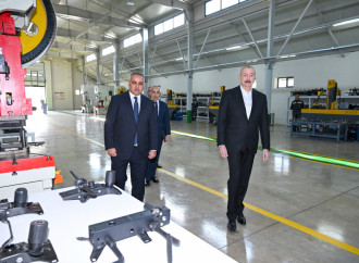 Prezident İlham Əliyev Xocalının Ballıca kəndində ofis mebelləri və mebel aksesuarlarının istehsalı müəssisəsinin açılışında iştirak edib