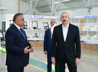 Prezident İlham Əliyev Xocalının Ballıca kəndində ofis mebelləri və mebel aksesuarlarının istehsalı müəssisəsinin açılışında iştirak edib