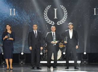 Heydər Əliyev Fondunun vitse-prezidenti Leyla Əliyeva və Bakı Media Mərkəzinin rəhbəri Arzu Əliyeva ilin idman yekunları ilə bağlı qala mərasimində iştirak ediblər