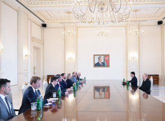 Azərbaycan Prezidenti İlham Əliyev ABŞ nümayəndə heyətini qəbul edib