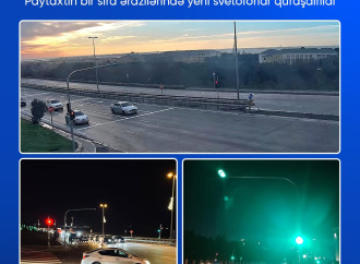 Bakının bəzi küçə və kəsişmələrində yeni nəqliyyat və piyada svetoforları quraşdırılıb