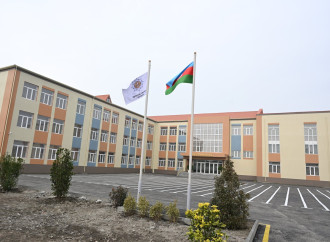 Ucarda Heydər Əliyev Fondunun təşəbbüsü ilə inşa olunan məktəb istifadəyə verilib