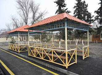 Ucarda Heydər Əliyev Fondunun təşəbbüsü ilə inşa olunan məktəb istifadəyə verilib