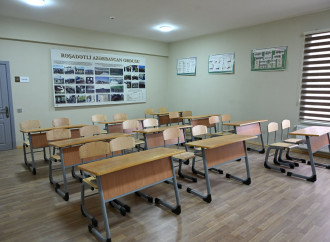 Ucarda Heydər Əliyev Fondunun təşəbbüsü ilə inşa olunan məktəb istifadəyə verilib