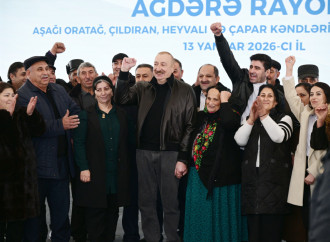 Prezident İlham Əliyev Ağdərənin Aşağı Oratağ kəndində Aşağı Oratağ, Çıldıran, Heyvalı və Çapar kəndlərinin sakinləri ilə görüşüb