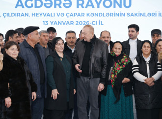 Prezident İlham Əliyev Ağdərənin Aşağı Oratağ kəndində Aşağı Oratağ, Çıldıran, Heyvalı və Çapar kəndlərinin sakinləri ilə görüşüb