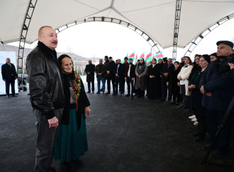 Prezident İlham Əliyev Ağdərənin Aşağı Oratağ kəndində Aşağı Oratağ, Çıldıran, Heyvalı və Çapar kəndlərinin sakinləri ilə görüşüb