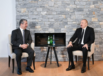 Prezident İlham Əliyev Davosda İraq Kürdüstan Regionunun Baş naziri ilə görüşüb