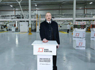 Prezident İlham Əliyev Sumqayıt Sənaye Parkında karton və qutu taralarının istehsalı müəssisəsinin açılışında iştirak edib