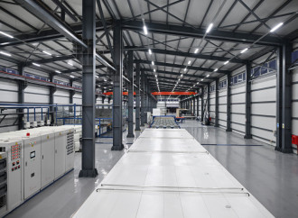 Prezident İlham Əliyev Sumqayıt Sənaye Parkında güzgü vərəqələrin istehsalı zavodunun açılışında iştirak edib