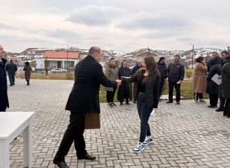 Cəbrayıl rayonunun Horovlu kəndinə çatan ailələrə evlərinin açarları təqdim edildi