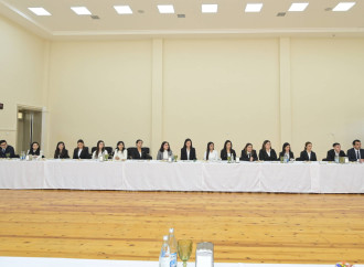 Elm və təhsil naziri Mingəçevirdə gənc müəllim və direktorlarla görüşüb