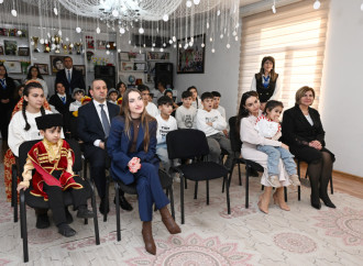 Heydər Əliyev Fondunun vitse-prezidenti Leyla Əliyeva və Alena Əliyeva Gəncədə uşaq evində olublar