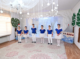 Heydər Əliyev Fondunun vitse-prezidenti Leyla Əliyeva və Alena Əliyeva Gəncədə uşaq evində olublar