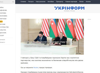 Ukrayna mediası ABŞ-ın Vitse-prezidentinin Azərbaycana səfərinə geniş yer ayırıb