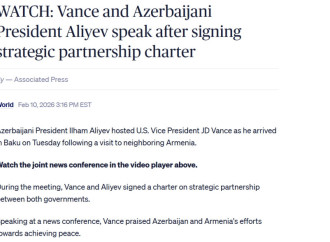 ABŞ-ın Vitse-prezidentinin Azərbaycana səfəri dünya mediasının diqqətindədir