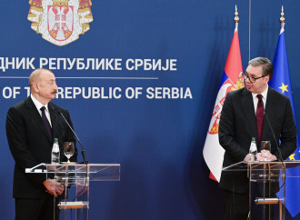 Prezident İlham Əliyev və Serbiya Prezidenti Aleksandar Vuçiç mətbuata bəyanatlarla çıxış ediblər (FOTO)