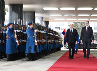 Prezident İlham Əliyevin Belqradda rəsmi qarşılanma mərasimi olub (FOTO)