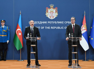 Prezident İlham Əliyev və Serbiya Prezidenti Aleksandar Vuçiç mətbuata bəyanatlarla çıxış ediblər (FOTO)