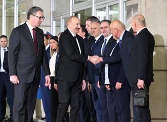 Prezident İlham Əliyevin Belqradda rəsmi qarşılanma mərasimi olub