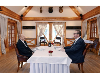 Prezident İlham Əliyev Aleksandar Vuçiç ilə qeyri-rəsmi səhər yeməyində iştirak edib