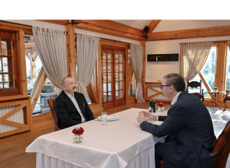 Prezident İlham Əliyev Aleksandar Vuçiç ilə qeyri-rəsmi səhər yeməyində iştirak edib