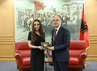 Heydər Əliyev Fondunun vitse-prezidenti Leyla Əliyeva Tiranada Albaniya Prezidenti Bayram Beqay ilə görüşüb