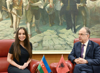 Heydər Əliyev Fondunun vitse-prezidenti Leyla Əliyeva Tiranada Albaniya Prezidenti Bayram Beqay ilə görüşüb