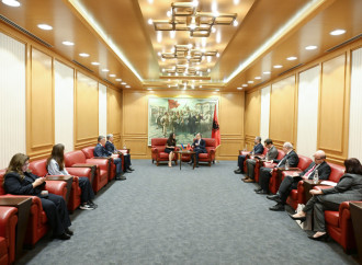 Heydər Əliyev Fondunun vitse-prezidenti Leyla Əliyeva Tiranada Albaniya Prezidenti Bayram Beqay ilə görüşüb