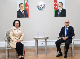 Şahin Mustafayev Beynəlxalq Olimpiya Komitəsinin üzvü ilə görüşüb