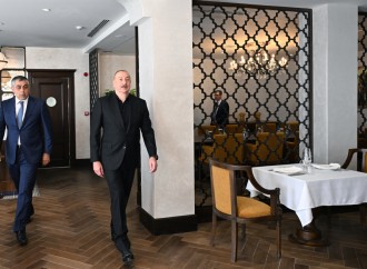 Prezident İlham Əliyev Xankəndidə “Qarabağ” hotelinin açılışında iştirak edib