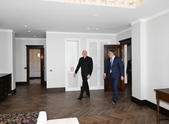 Prezident İlham Əliyev Xankəndidə “Qarabağ” hotelinin açılışında iştirak edib