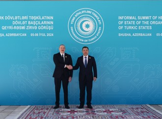 Prezident İlham Əliyev Şuşada TDT-nin Dövlət başçılarının qeyri-rəsmi Zirvə görüşündə iştirak edən dövlət və hökumət başçılarını qarşılayıb