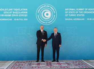 Prezident İlham Əliyev Şuşada TDT-nin Dövlət başçılarının qeyri-rəsmi Zirvə görüşündə iştirak edən dövlət və hökumət başçılarını qarşılayıb