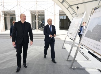 Prezident İlham Əliyev Xankəndidə “Qarabağ” hotelinin açılışında iştirak edib