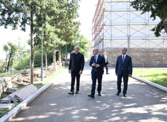 Prezident İlham Əliyev Xankəndidə “Qarabağ” hotelinin açılışında iştirak edib