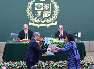 Prezident İlham Əliyevin iştirakı ilə Azərbaycan ilə Pakistan arasında imzalanmış sənədlərin mübadiləsi mərasimi olub